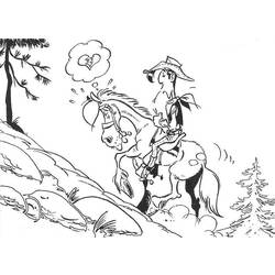 ぬりえページ: ラッキー・ルーク (漫画) #25515 - 無料の印刷可能なぬりえページ