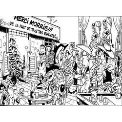 ぬりえページ: ラッキー・ルーク (漫画) #25526 - 無料の印刷可能なぬりえページ