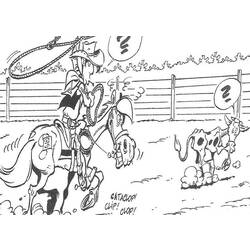 ぬりえページ: ラッキー・ルーク (漫画) #25533 - 無料の印刷可能なぬりえページ