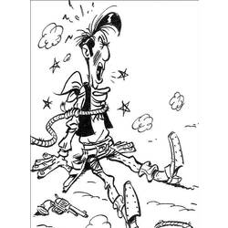ぬりえページ: ラッキー・ルーク (漫画) #25549 - 無料の印刷可能なぬりえページ