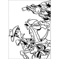 ぬりえページ: ラッキー・ルーク (漫画) #25561 - 無料の印刷可能なぬりえページ