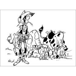 ぬりえページ: ラッキー・ルーク (漫画) #25563 - 無料の印刷可能なぬりえページ