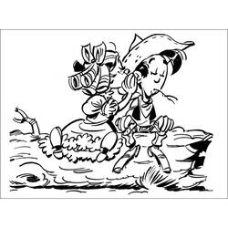 ぬりえページ: ラッキー・ルーク (漫画) #25604 - 無料の印刷可能なぬりえページ