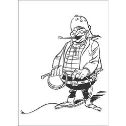 ぬりえページ: ラッキー・ルーク (漫画) #25641 - 無料の印刷可能なぬりえページ
