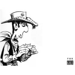 ぬりえページ: ラッキー・ルーク (漫画) #25672 - 無料の印刷可能なぬりえページ