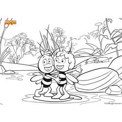 ぬりえページ: 蜂マヤ (漫画) #28214 - 無料の印刷可能なぬりえページ