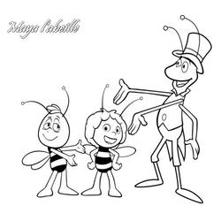 ぬりえページ: 蜂マヤ (漫画) #28252 - 無料の印刷可能なぬりえページ