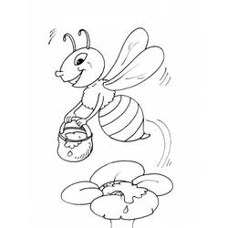 ぬりえ: 蜂マヤ - 無料の印刷可能なぬりえページ