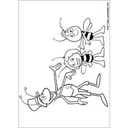 ぬりえページ: 蜂マヤ (漫画) #28391 - 無料の印刷可能なぬりえページ