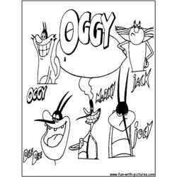 ぬりえページ: オギー＆コックローチ (漫画) #37952 - 無料の印刷可能なぬりえページ