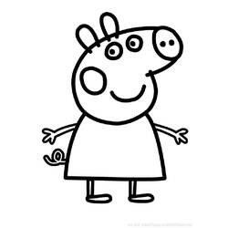 ぬりえページ: Peppa豚 (漫画) #43904 - 無料の印刷可能なぬりえページ