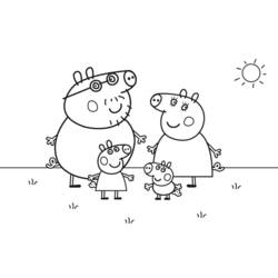 ぬりえページ: Peppa豚 (漫画) #43905 - 無料の印刷可能なぬりえページ