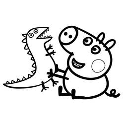 ぬりえページ: Peppa豚 (漫画) #43906 - 無料の印刷可能なぬりえページ
