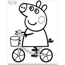 ぬりえページ: Peppa豚 (漫画) #43912 - 無料の印刷可能なぬりえページ