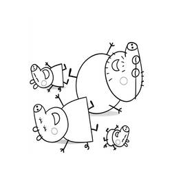 ぬりえページ: Peppa豚 (漫画) #43918 - 無料の印刷可能なぬりえページ
