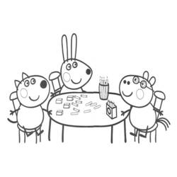 ぬりえページ: Peppa豚 (漫画) #43920 - 無料の印刷可能なぬりえページ