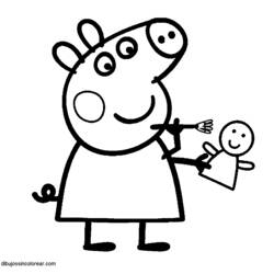 ぬりえページ: Peppa豚 (漫画) #43929 - 無料の印刷可能なぬりえページ