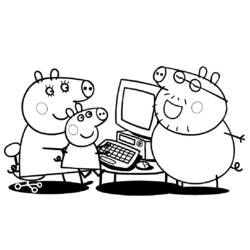 ぬりえページ: Peppa豚 (漫画) #43936 - 無料の印刷可能なぬりえページ