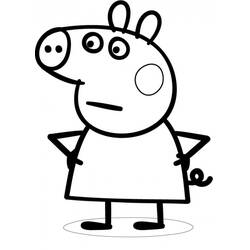 ぬりえページ: Peppa豚 (漫画) #43937 - 無料の印刷可能なぬりえページ