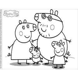 ぬりえページ: Peppa豚 (漫画) #43938 - 無料の印刷可能なぬりえページ