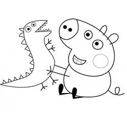 ぬりえページ: Peppa豚 (漫画) #43944 - 無料の印刷可能なぬりえページ