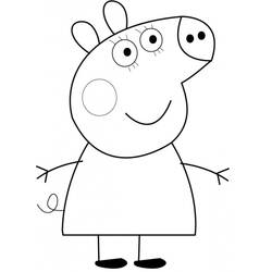 ぬりえページ: Peppa豚 (漫画) #43948 - 無料の印刷可能なぬりえページ