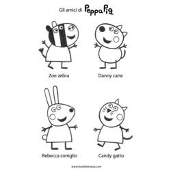 ぬりえページ: Peppa豚 (漫画) #43951 - 無料の印刷可能なぬりえページ