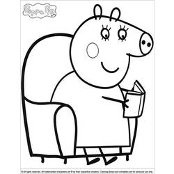 ぬりえページ: Peppa豚 (漫画) #43969 - 無料の印刷可能なぬりえページ