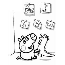 ぬりえページ: Peppa豚 (漫画) #43970 - 無料の印刷可能なぬりえページ