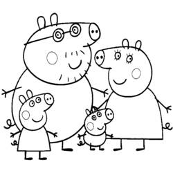 ぬりえページ: Peppa豚 (漫画) #43978 - 無料の印刷可能なぬりえページ