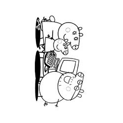 ぬりえページ: Peppa豚 (漫画) #43986 - 無料の印刷可能なぬりえページ