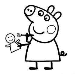 ぬりえページ: Peppa豚 (漫画) #43995 - 無料の印刷可能なぬりえページ