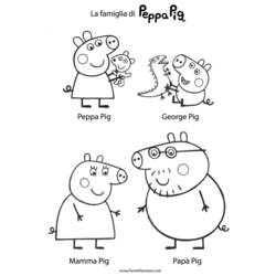 ぬりえページ: Peppa豚 (漫画) #43997 - 無料の印刷可能なぬりえページ