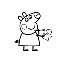 ぬりえページ: Peppa豚 (漫画) #43999 - 無料の印刷可能なぬりえページ