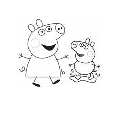 ぬりえページ: Peppa豚 (漫画) #44008 - 無料の印刷可能なぬりえページ
