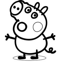 ぬりえページ: Peppa豚 (漫画) #44009 - 無料の印刷可能なぬりえページ