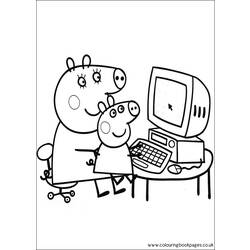 ぬりえページ: Peppa豚 (漫画) #44015 - 無料の印刷可能なぬりえページ