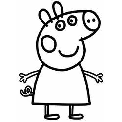 ぬりえページ: Peppa豚 (漫画) #44038 - 無料の印刷可能なぬりえページ