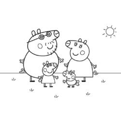 ぬりえページ: Peppa豚 (漫画) #44041 - 無料の印刷可能なぬりえページ