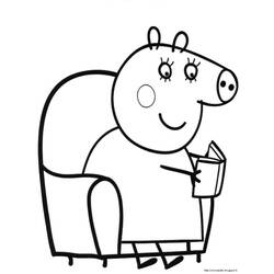 ぬりえページ: Peppa豚 (漫画) #44044 - 無料の印刷可能なぬりえページ