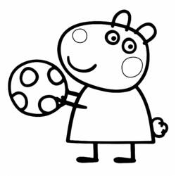 ぬりえページ: Peppa豚 (漫画) #44046 - 無料の印刷可能なぬりえページ