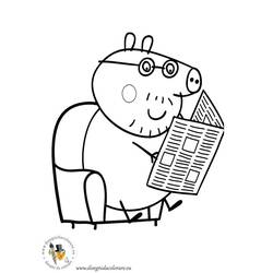 ぬりえページ: Peppa豚 (漫画) #44069 - 無料の印刷可能なぬりえページ