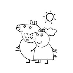 ぬりえページ: Peppa豚 (漫画) #44070 - 無料の印刷可能なぬりえページ