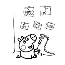 ぬりえページ: Peppa豚 (漫画) #44081 - 無料の印刷可能なぬりえページ