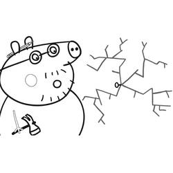ぬりえページ: Peppa豚 (漫画) #44086 - 無料の印刷可能なぬりえページ