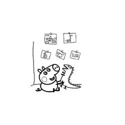 ぬりえページ: Peppa豚 (漫画) #44096 - 無料の印刷可能なぬりえページ