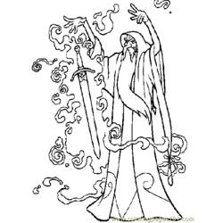 ぬりえページ: 魔法剣エクスカリバー (漫画) #41736 - 無料の印刷可能なぬりえページ