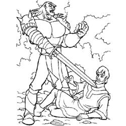 ぬりえページ: 魔法剣エクスカリバー (漫画) #41739 - 無料の印刷可能なぬりえページ