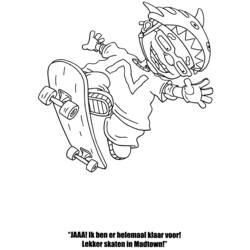ぬりえページ: ロケットパワー (漫画) #52608 - 無料の印刷可能なぬりえページ