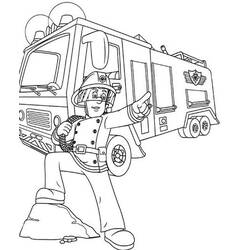 ぬりえページ: 消防士サム (漫画) #39828 - 無料の印刷可能なぬりえページ